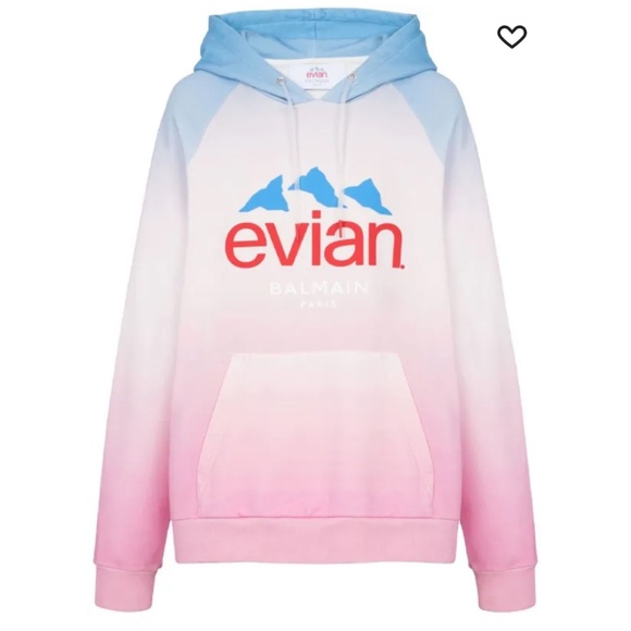Balmain x Evian gradient-effect hoodie - Picture 1 of 8